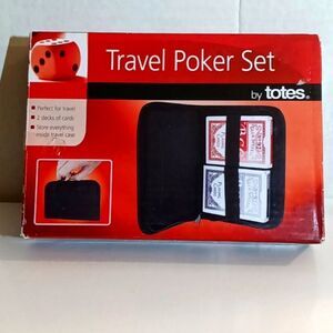 NIB Totes Travel Poker Set